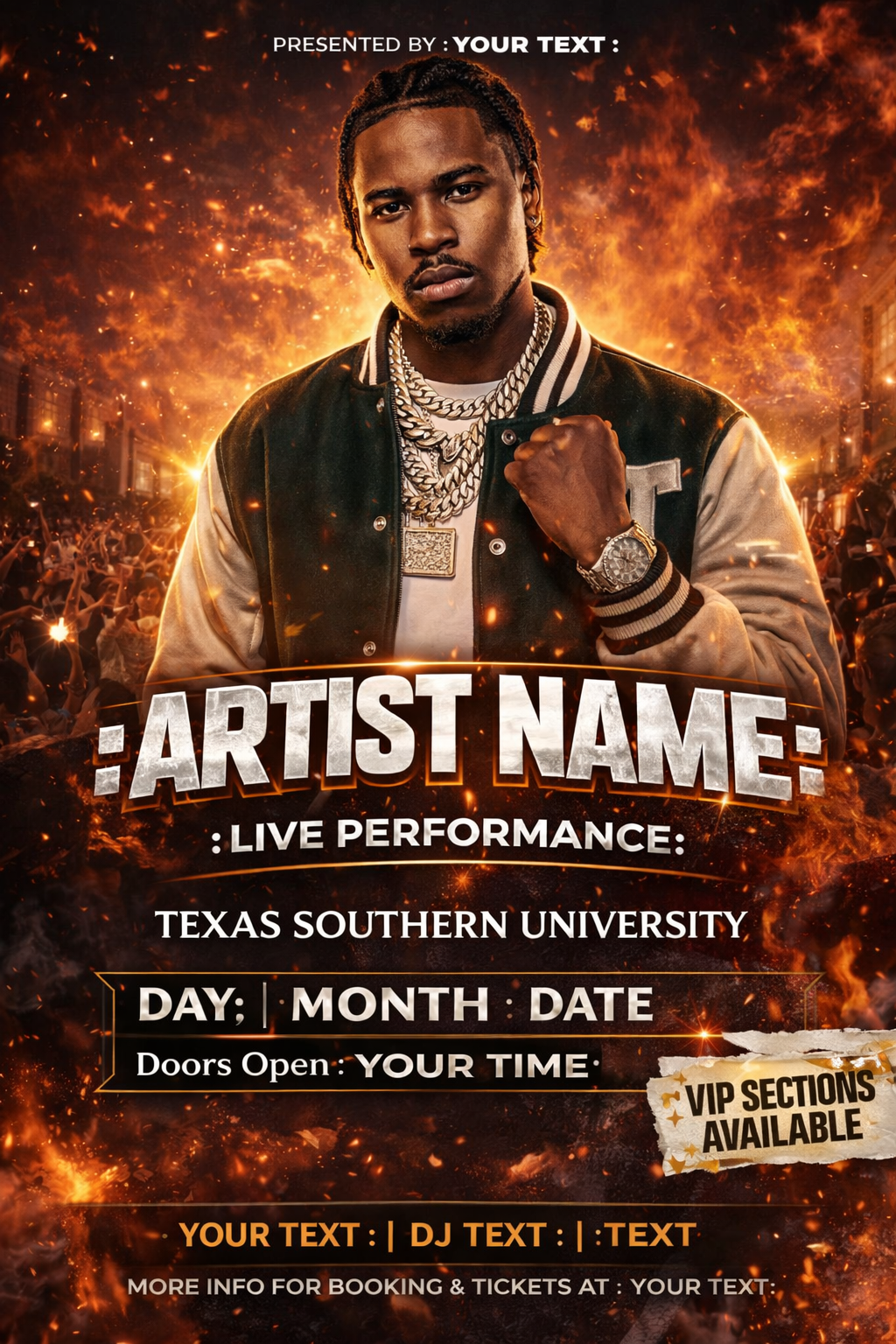 ARTIST NAME — LIVE PERFORMANCE
