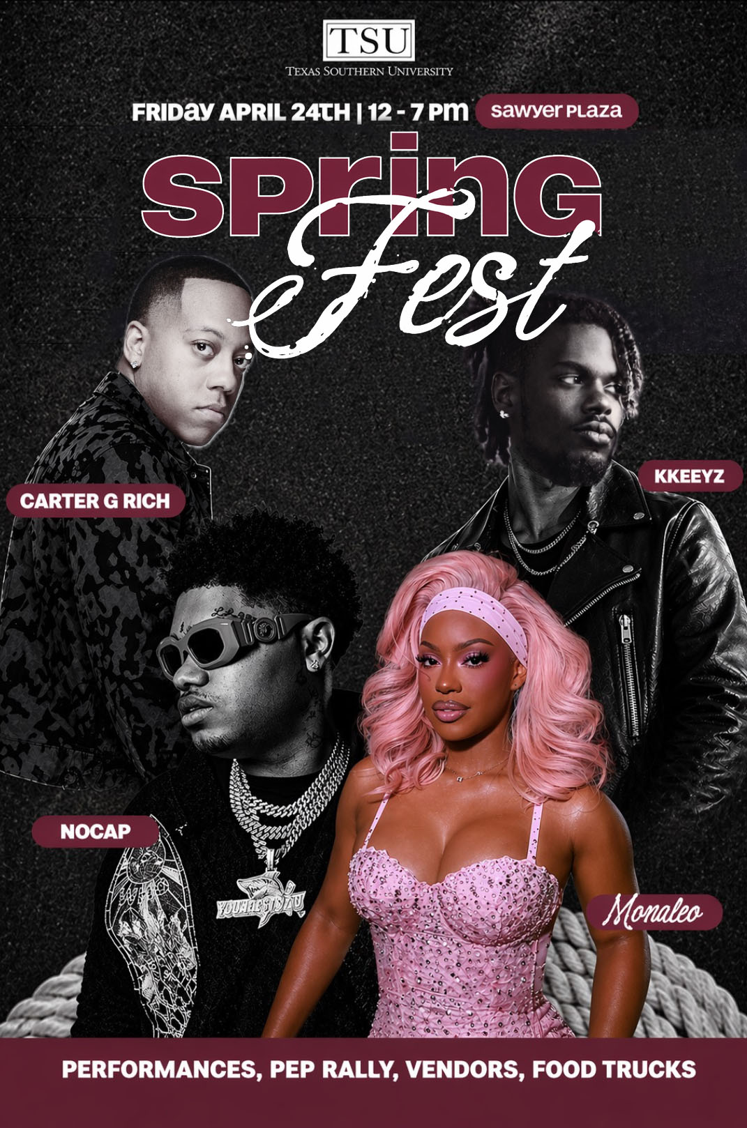 TSU SPRINGFEST — HEADLINER LINEUP