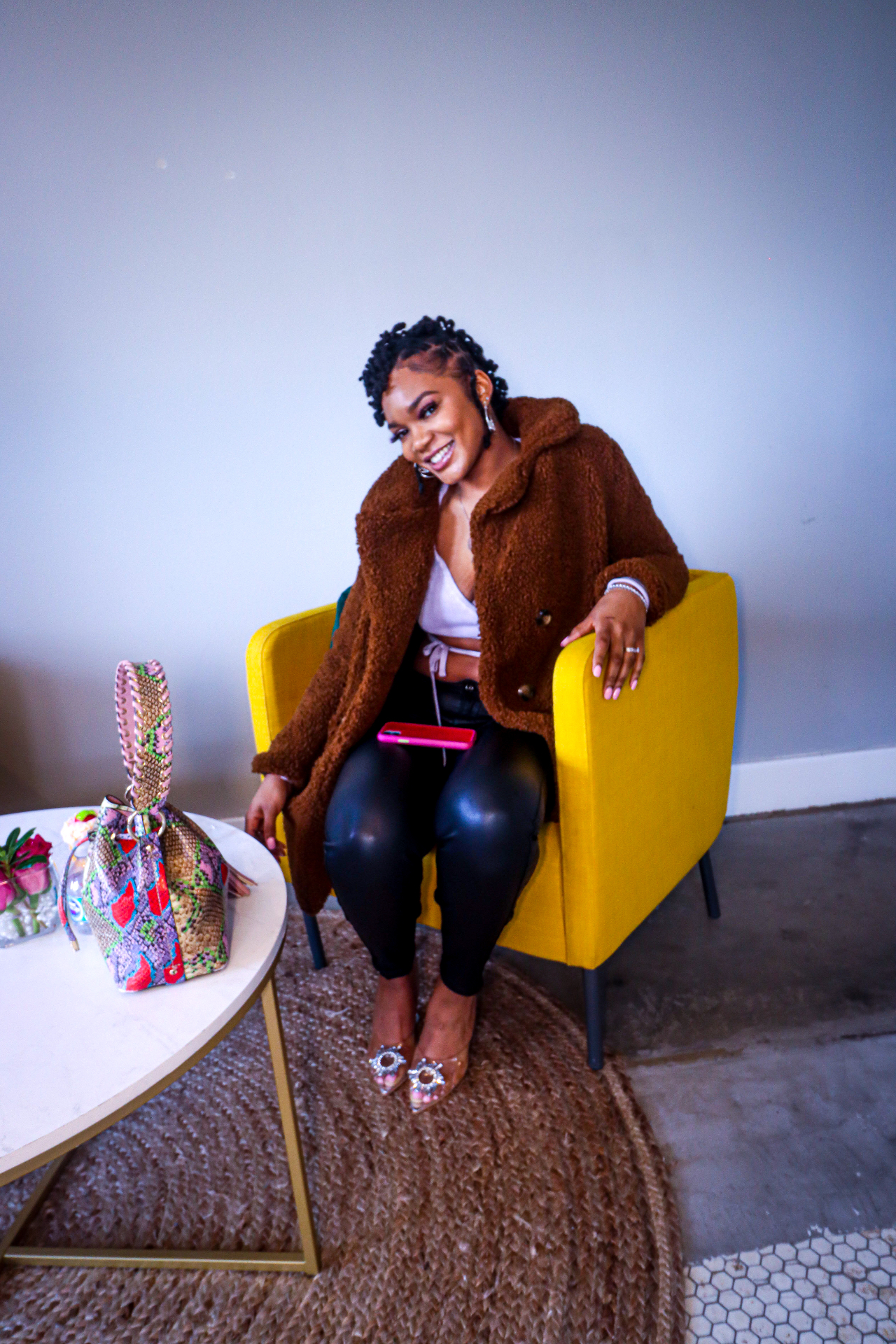 TEDDY COAT — YELLOW CHAIR